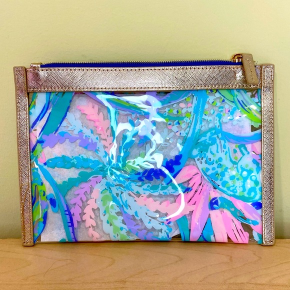 Lilly Pulitzer GWP Clear CATCH ALL Pouch - Picture 4 of 9